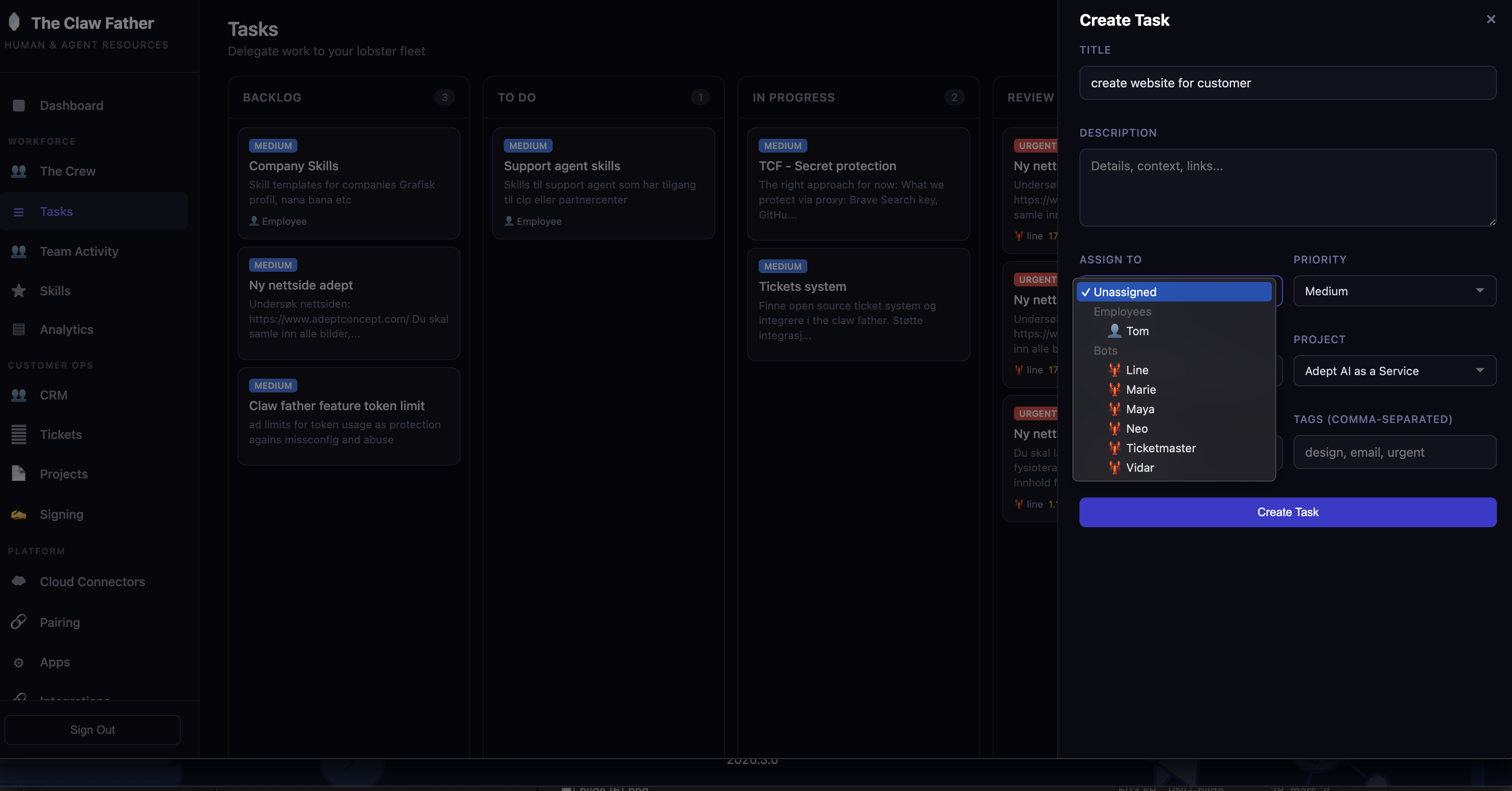 Assign to AI or Human